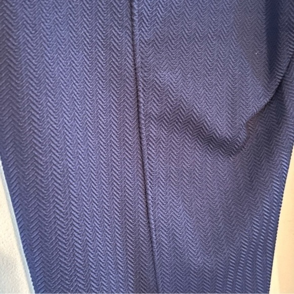 SPRING + MERCER WOMEN'S navy jacquard PULL ON PANT size small - Picture 7 of 11
